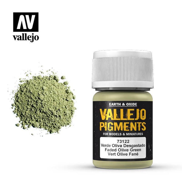 Vallejo 73122 Pigments - Faded Olive Green 30 ml - Gap Games