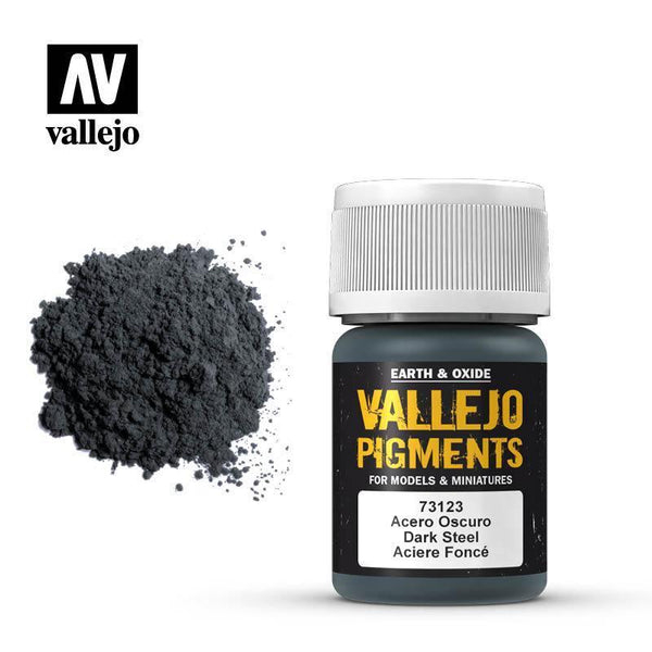 Vallejo 73123 Pigments - Dark Steel 30 ml - Gap Games