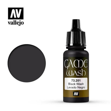 Vallejo 73201 Black Wash 17 ml - Gap Games