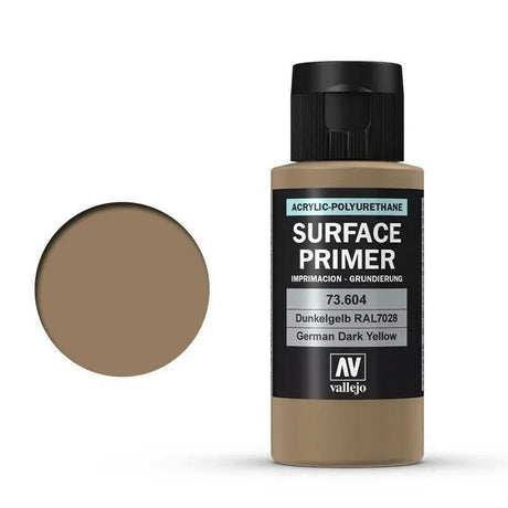 Vallejo 73604 Surface Primer Ger Dark Yellow 60 ml - Gap Games