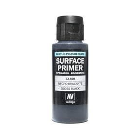 Vallejo 73660 Gloss Black Primer 60ml - Gap Games