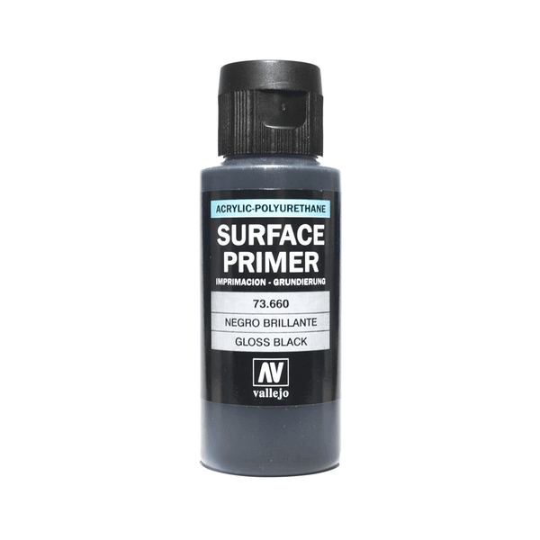 Vallejo 73660 Gloss Black Primer 60ml - Gap Games