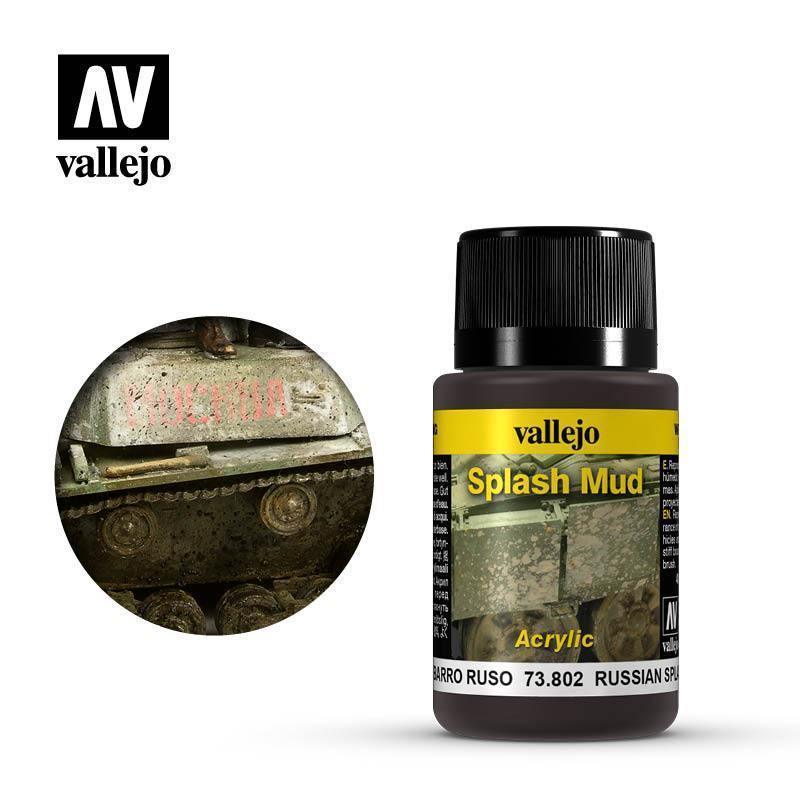 Vallejo 73802 Weathering Effects - Russian Splash Mud 40 ml - Gap Games