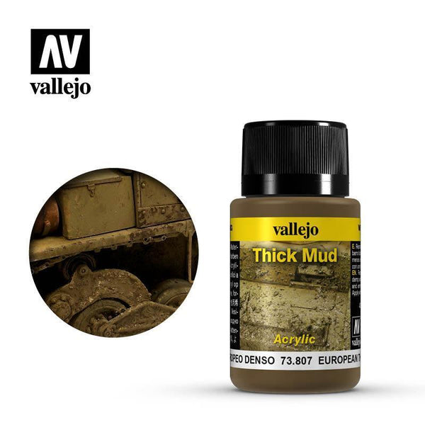 Vallejo 73807 Weathering Effects - European Thick Mud 40 ml - Gap Games