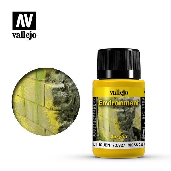 Vallejo 73827 Weathering Effects - Moss and Lichen Effect 40 ml - Gap Games