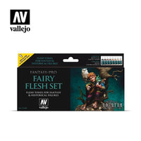 Vallejo 74101 Fairy Flesh Set 8 Colour Set - Gap Games