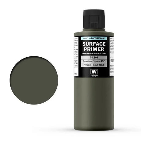 Vallejo 74609 Surface Primer - Russian Green 4BO 200ml - Gap Games