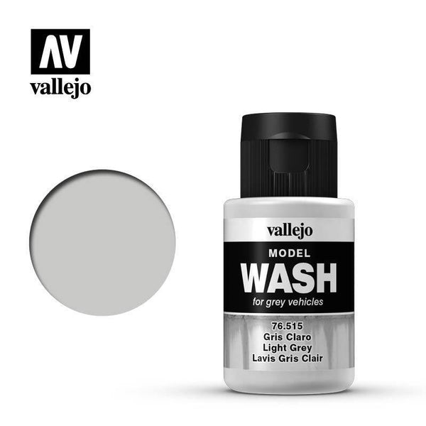 Vallejo 76515 Model Wash - Light Grey 35 ml Acrylic Paint - Gap Games