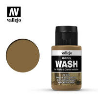 Vallejo 76520 Model Wash - Dark Khaki Green 35 ml Acrylic Paint - Gap Games