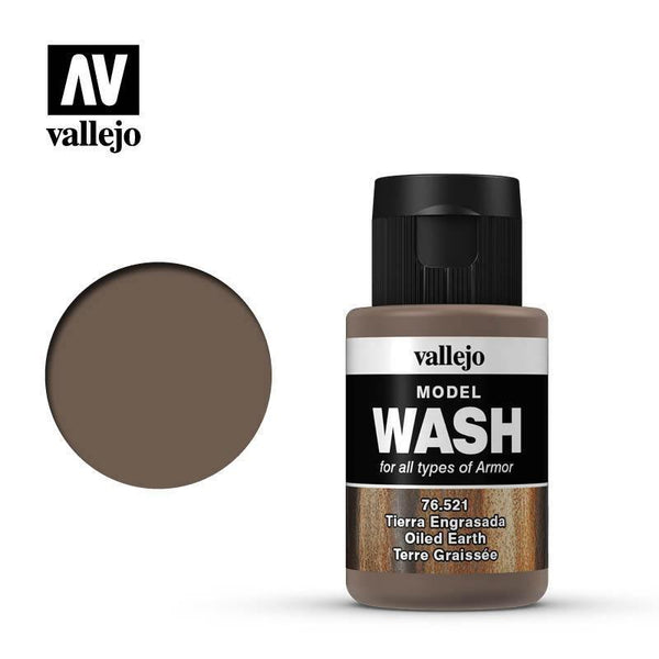 Vallejo 76521 Model Wash - Oiled Earth 35 ml Acrylic Paint - Gap Games