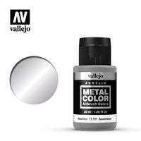 Vallejo 77701 Metal Color Aluminium 32ml Acrylic Paint - Gap Games