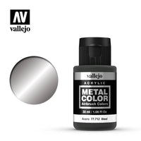 Vallejo 77712 Metal Color Steel 32ml Acrylic Paint - Gap Games