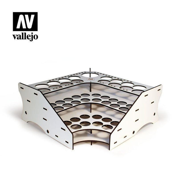 Vallejo Accessories - Wood Stand Corner Front - Gap Games