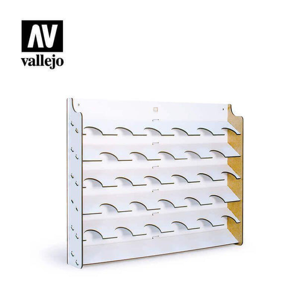 Vallejo Accessories - Wooden Wall Mounted Paint Display - Gap Games