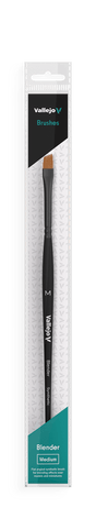 Vallejo Brushes - Blender - Flat Angled Synthetic Brush Medium - Gap Games
