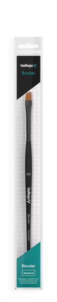 Vallejo Brushes - Blender - Flat Angled Synthetic Brush Medium - Gap Games