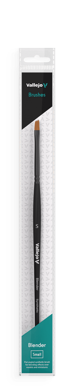 Vallejo Brushes - Blender - Flat Angled Synthetic Brush Small - Gap Games