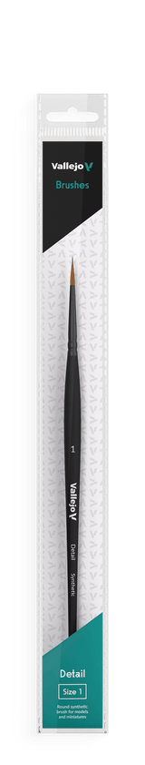 Vallejo Brushes - Detail - Round Synthetic Brush N0. 1 - Gap Games
