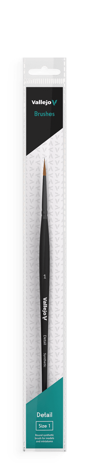 Vallejo Brushes - Detail - Round Synthetic Brush N0. 1 - Gap Games