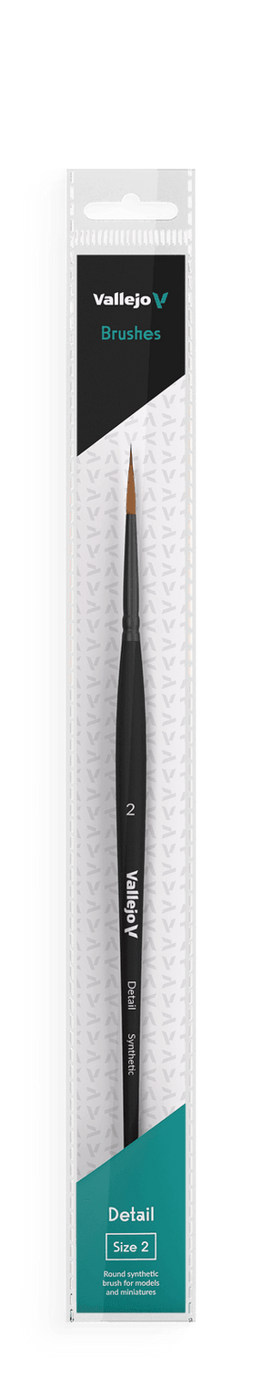 Vallejo Brushes - Detail - Round Synthetic Brush N0. 2 - Gap Games