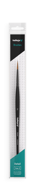 Vallejo Brushes - Detail - Round Synthetic Brush N0. 2 - Gap Games