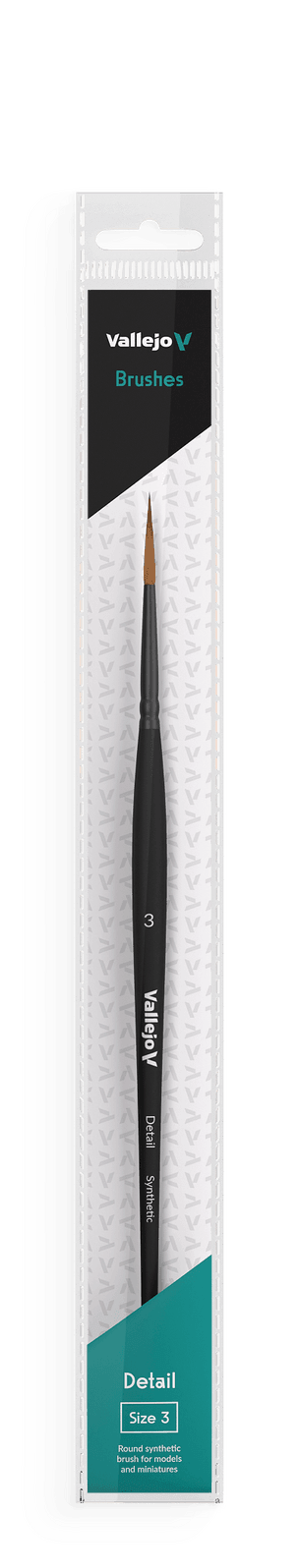 Vallejo Brushes - Detail - Round Synthetic Brush N0. 3 - Gap Games