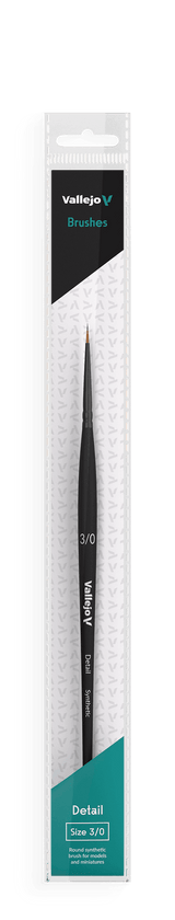 Vallejo Brushes - Detail - Round Synthetic Brush N0. 3/0 - Gap Games