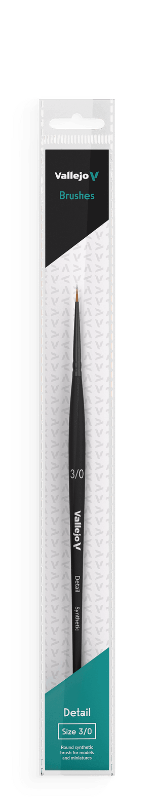 Vallejo Brushes - Detail - Round Synthetic Brush N0. 3/0 - Gap Games