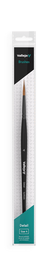 Vallejo Brushes - Detail - Round Synthetic Brush N0. 4 - Gap Games