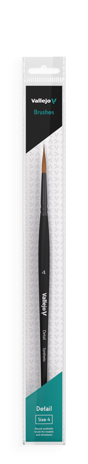Vallejo Brushes - Detail - Round Synthetic Brush N0. 4 - Gap Games