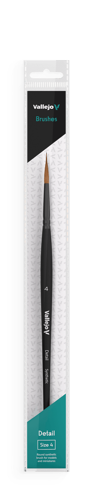 Vallejo Brushes - Detail - Round Synthetic Brush N0. 4 - Gap Games