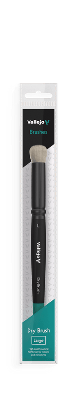 Vallejo Brushes - Dry Brush - Natural Hair Dry Brush Large - Gap Games