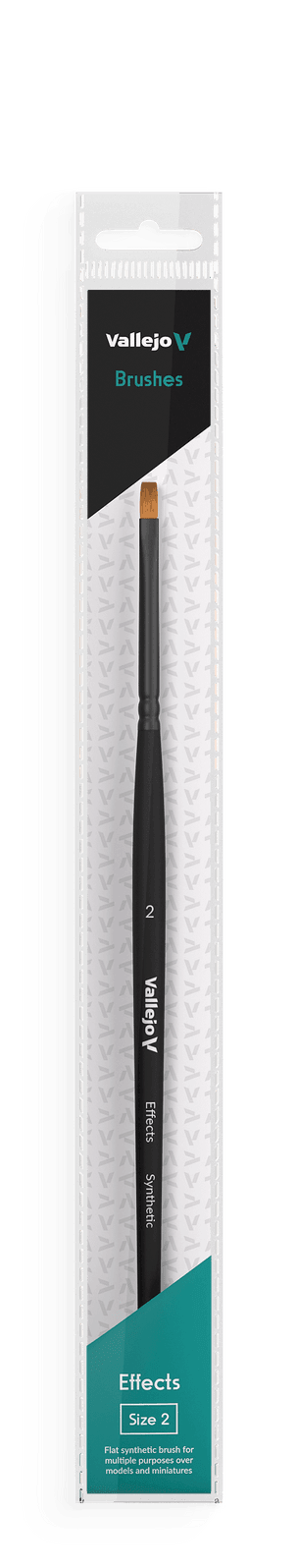 Vallejo Brushes - Effects - Flat Rectangular Brush No. 2 - Gap Games