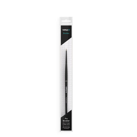 Vallejo Brushes - Pro Modeler - Natural Hair Round Brush No. 4/0 - Gap Games
