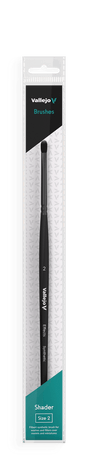 Vallejo Brushes - Shader - Filbert Shader Flat Synthetic Brush No. 2 - Gap Games