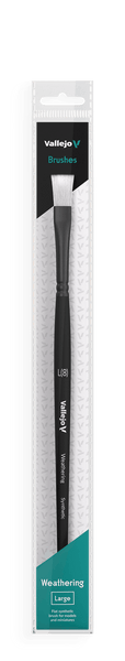 Vallejo Brushes - Weathering Flat - Synthetic Brush Large - Gap Games