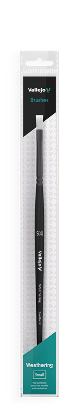 Vallejo Brushes - Weathering Flat - Synthetic Brush Small - Gap Games