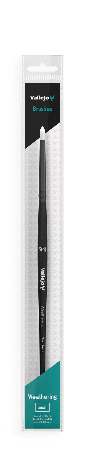 Vallejo Brushes - Weathering Round - Synthetic Brush Small - Gap Games