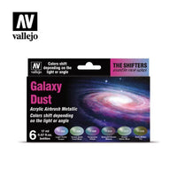 Vallejo Eccentric - The Shifters Galaxy Dust (6 Colour Set) Acrylic Airbrush Paint - Gap Games