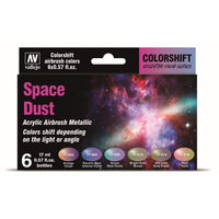 Vallejo Eccentric - The Shifters Space Dust (6 Colour Set) Acrylic Airbrush Paint - Gap Games