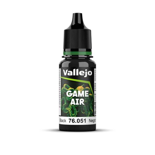Vallejo Game Air - Black 18 ml - Gap Games