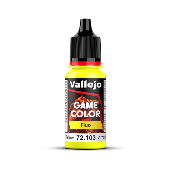Vallejo Game Colour - Fluorescent Yellow 18ml - Gap Games