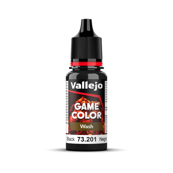 Vallejo Game Colour Wash - Black 18ml - Gap Games