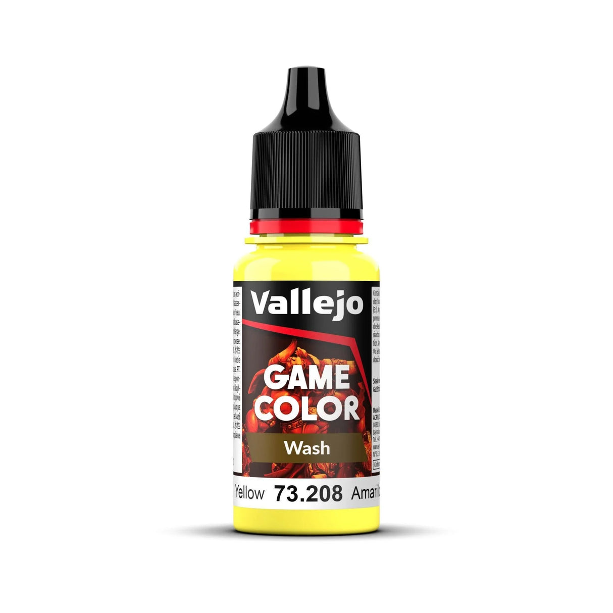 Vallejo Game Colour Wash - Yellow 18ml - Gap Games