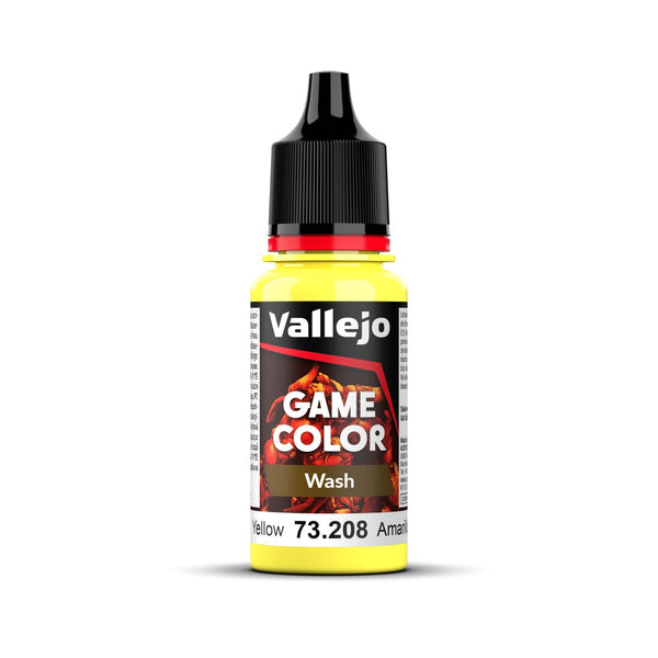 Vallejo Game Colour Wash - Yellow 18ml - Gap Games