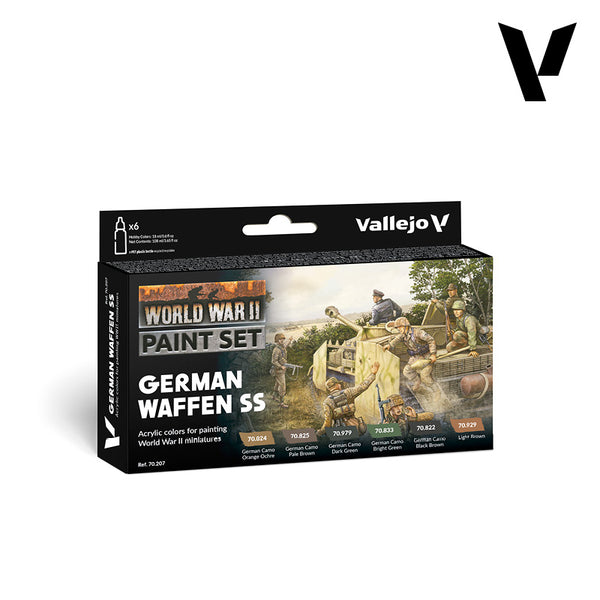 Vallejo - Model Colour - German Waffen Ss WWII 6 Colour Set