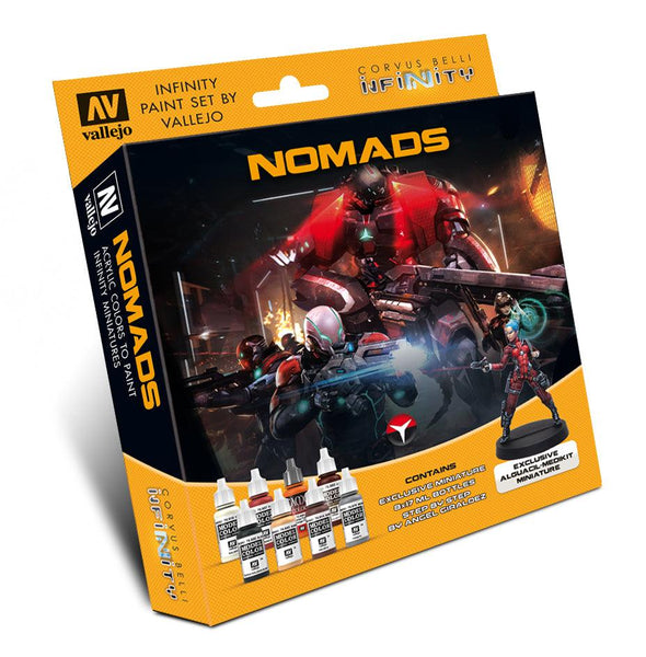 Vallejo Infinity Nomads Exclusive Miniature Acrylic Paint Set [70233] - Gap Games