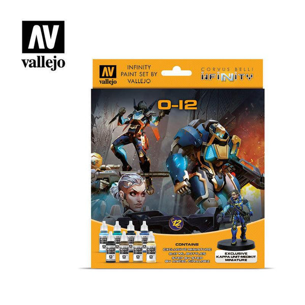 Vallejo Infinity O-12 Exclusive Miniature 8 Colour Acrylic Paint Set [70239] - Gap Games