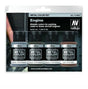 Vallejo Metal Colour - Engine 4 Colour Acrylic Paint Set - Gap Games