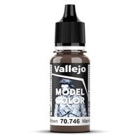 Vallejo Model Colour #016 - Chestnut Brown - 18 ml Matt Acrylic Paint - Gap Games